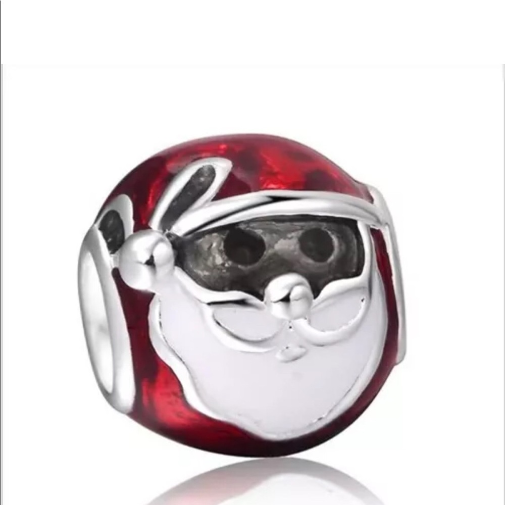 Rare Silver Santa Charm for Bracelet